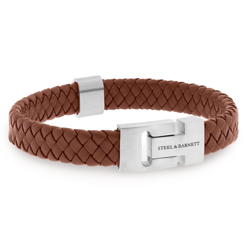 STEEL & BARNETT Harrison Nappa Leather Bracelet Peanut LBH/004S