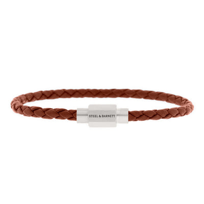 STEEL & BARNETT Luke Landon Nappa Leather Bracelet Peanut LBLL/005S