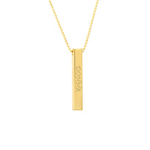 Men's Engravable 3D Bar Necklace