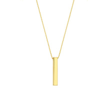 Men's Engravable 3D Bar Necklace