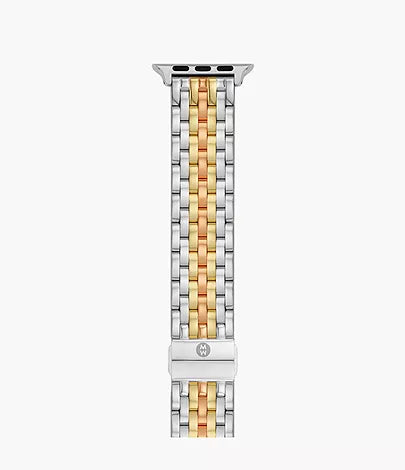 Tri-Tone 18K Gold Plated Bracelet Band for Apple Watch MS20AM0004