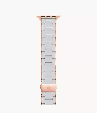 Fog and Pink-Tone Silicone-Wrapped Bracelet Band for Apple Watch MS20GN767070