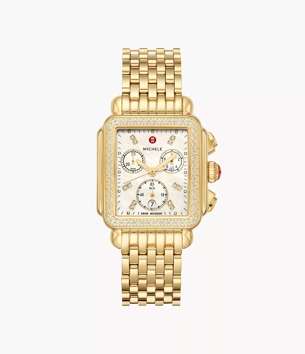 Deco 18k Gold Diamond Watch MWW06A000777