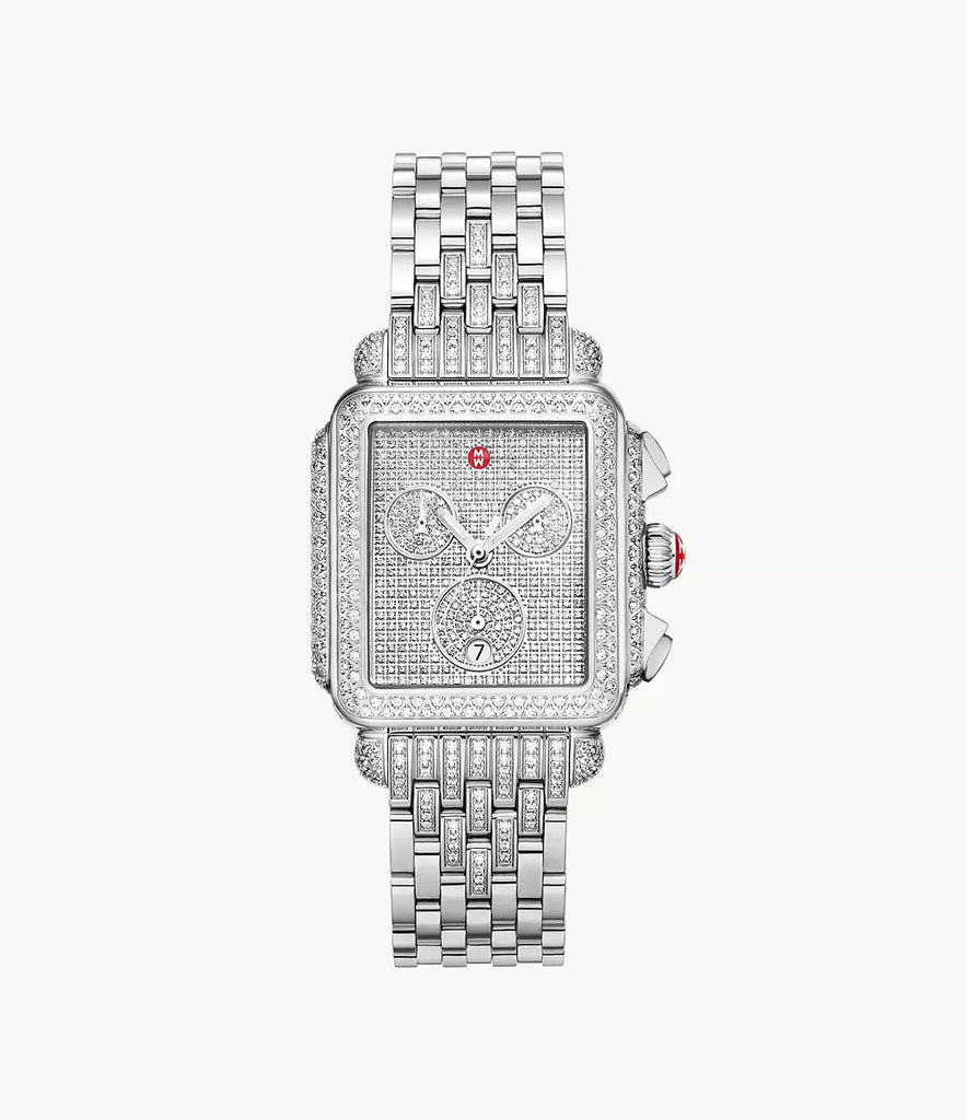 Limited Edition Deco Diamond Pavé Jubilee Stainless Watch MWW06G000047