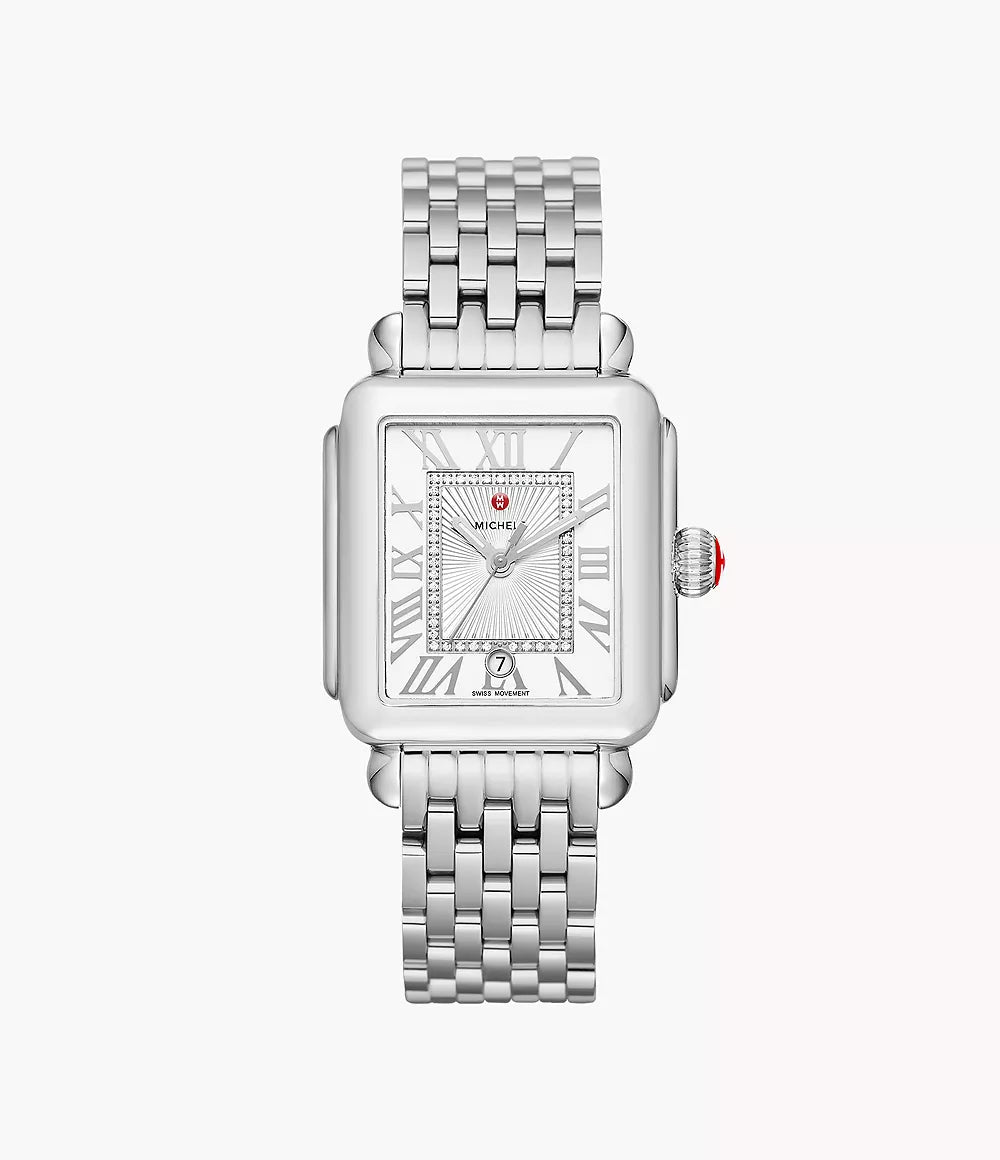 Deco Madison Stainless Diamond Dial Watch MWW06T000141