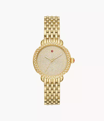 Sidney 18K Gold-Plated Diamond Watch MWW30B000009