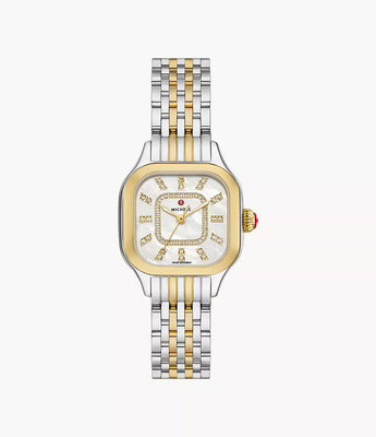 Meggie Two-Tone 18K Gold-Plated Diamond Dial Watch MWW33B000009
