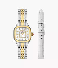 Meggie Two-Tone 18K Gold-Plated Diamond Dial Watch Gift Set MWW33B001SET