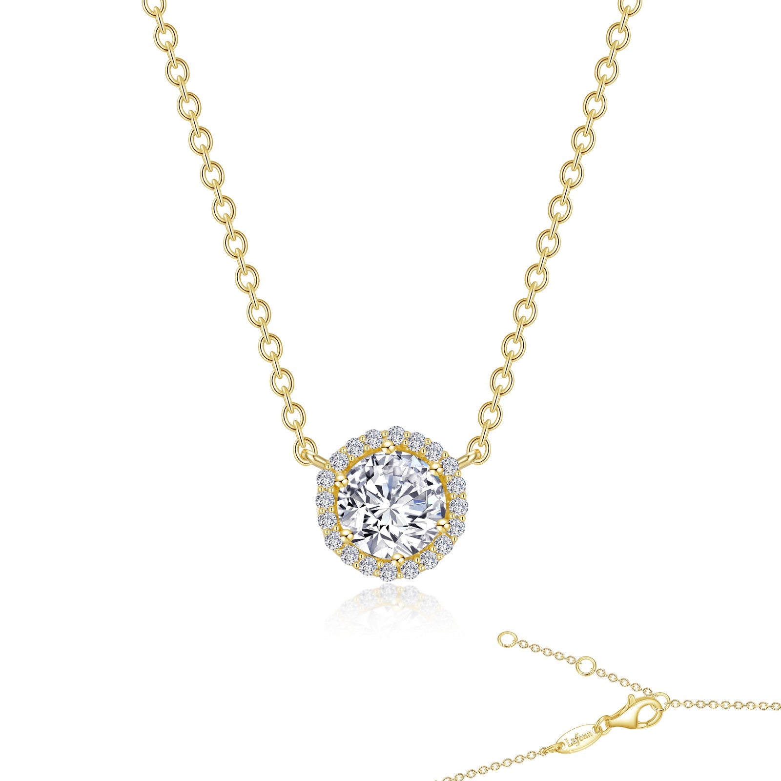 Lafonn Classic Round Diamond Necklace N0038CLG18