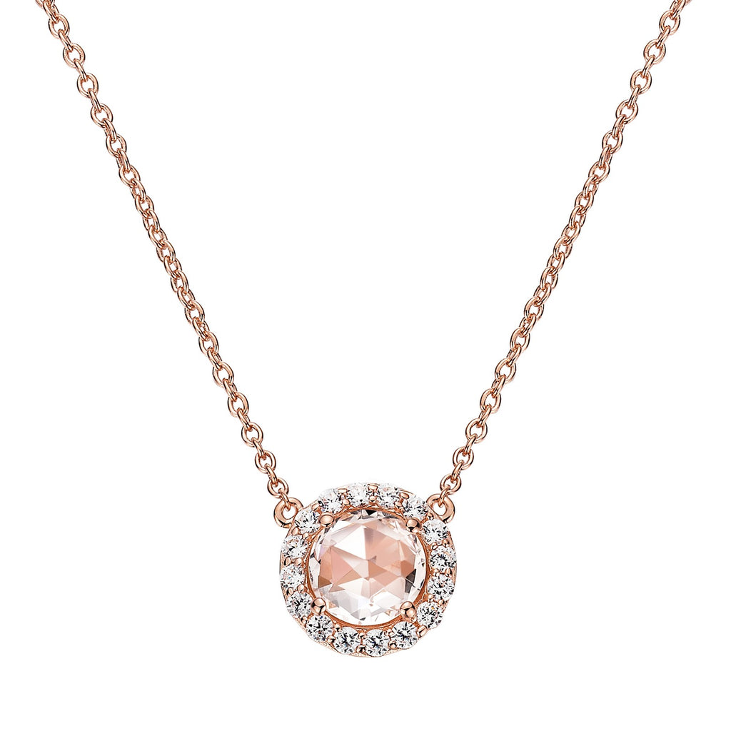 Lafonn Classic Round Morganite Necklace N0073MGR18