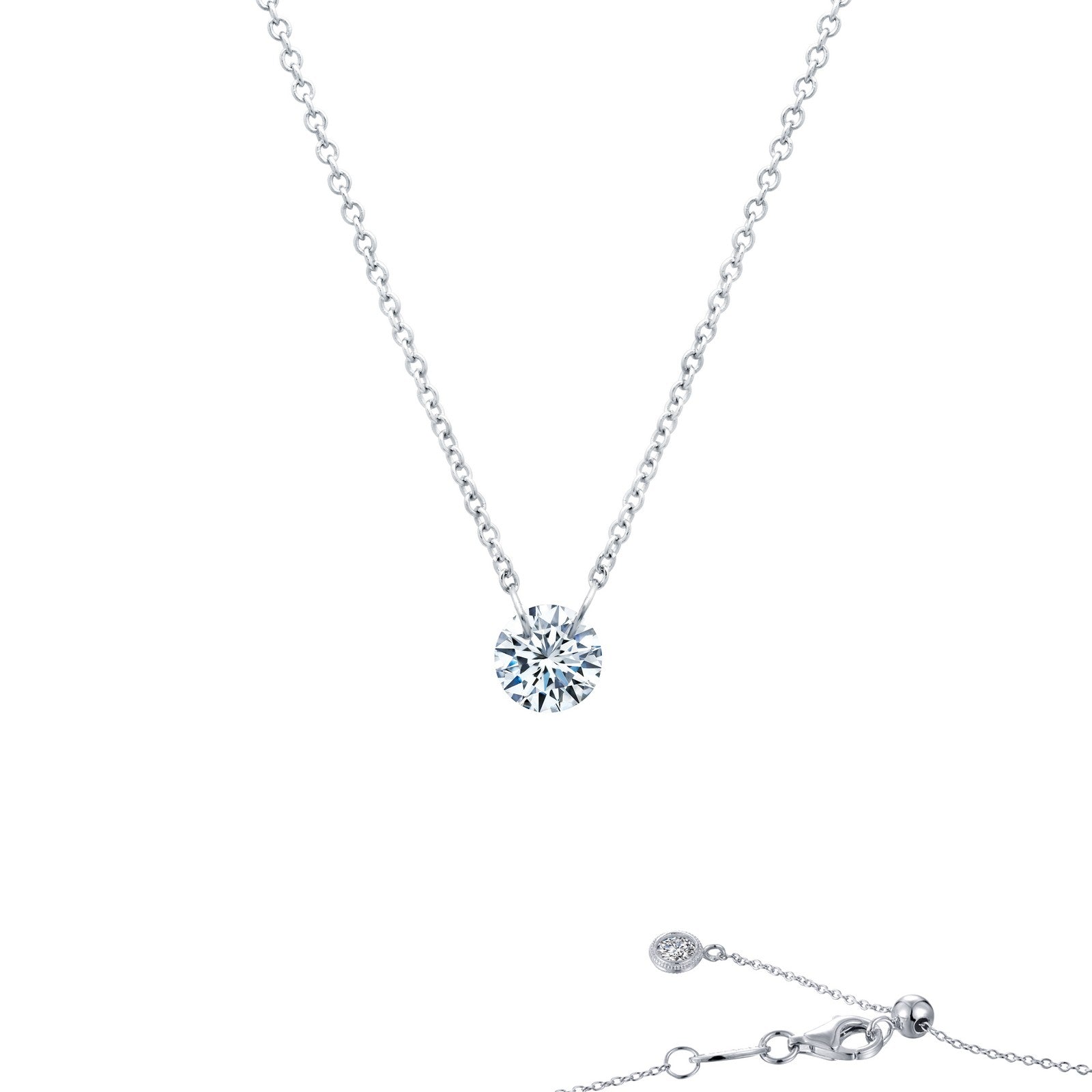 Lafonn Lassaire In Motion Round Diamond Necklace N0089CLP18