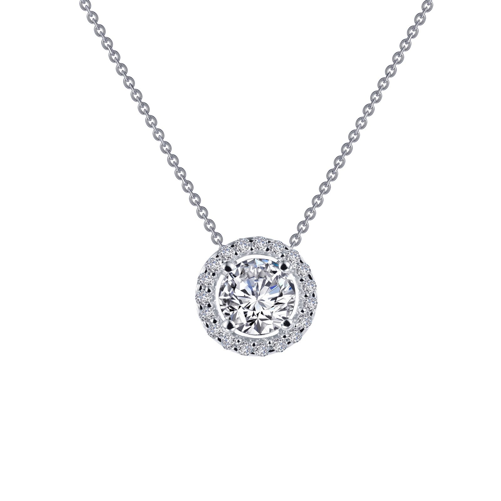 Lafonn Classic Round Diamond Necklace N0104CLP18