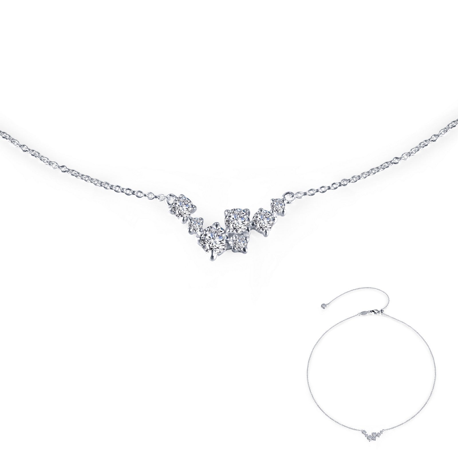 Lafonn 7 Symbols Of Joy Diamond Necklace N0123CLP18