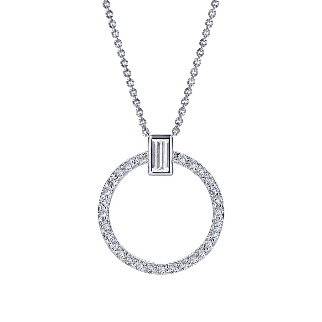 Lafonn Classic Baguette Diamond Necklace N0184CLP20