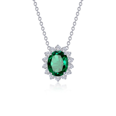 Lafonn Classic Emerald Necklace N0286CEP20