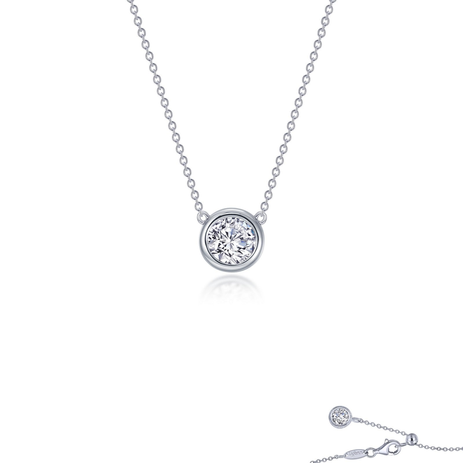 Lafonn Classic Round Diamond Necklace N0290CLP16