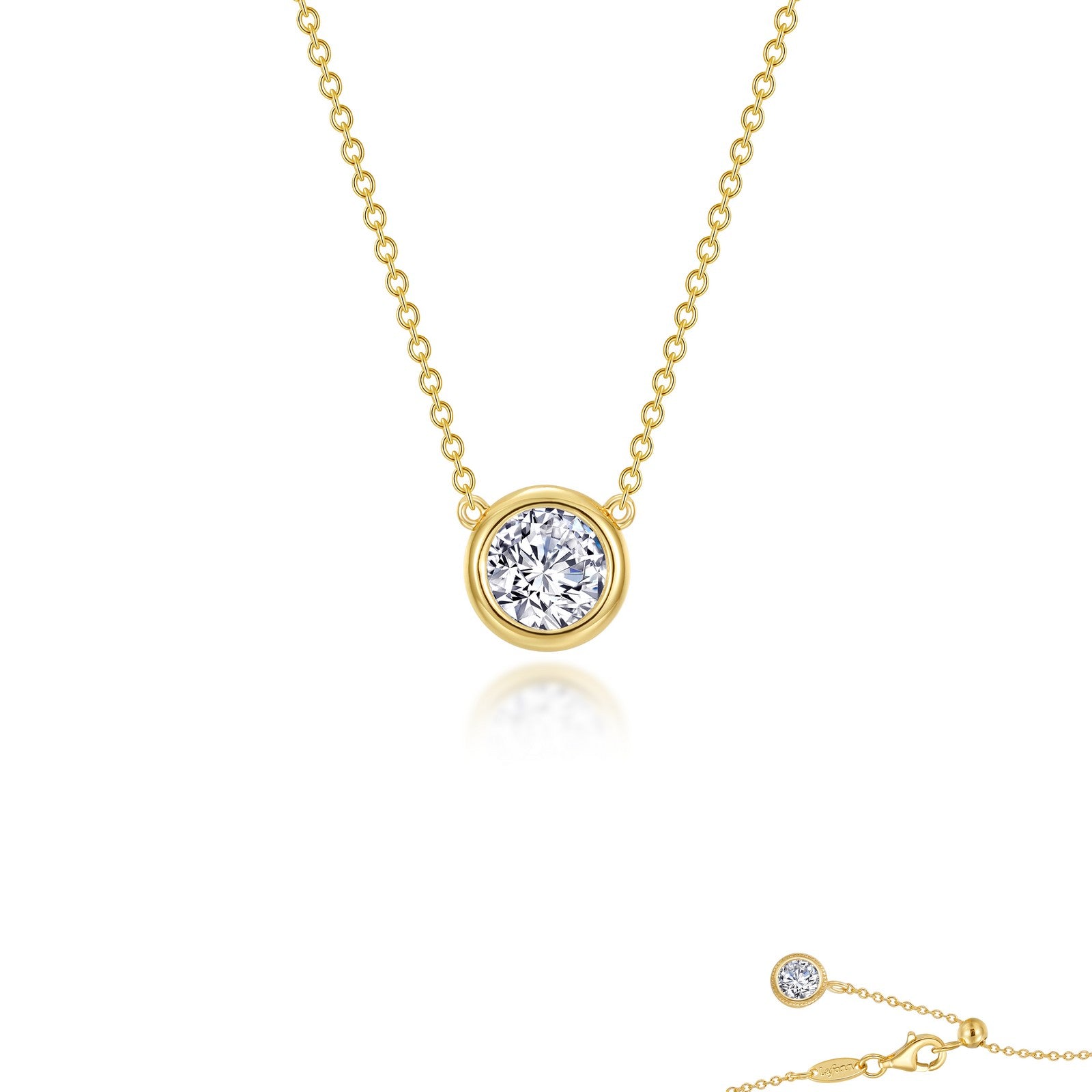 Lafonn Classic Round Diamond Necklace N0291CLG16