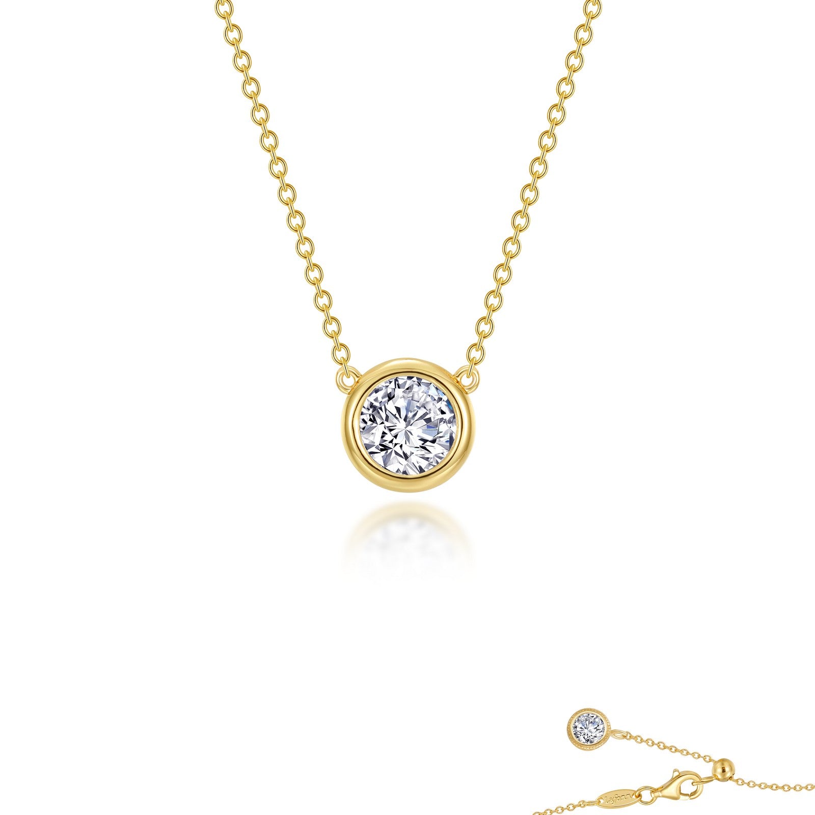 Lafonn Classic Round Diamond Necklace N0292CLG16