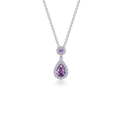 Lafonn Classic Pear Amethyst Amethyst Necklace N0318AMP20