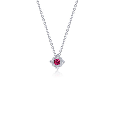 Lafonn Classic Ruby Necklace N0324CRP18