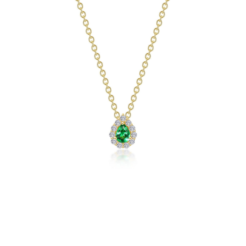 Lafonn Classic Emerald Necklace N0325CEG18