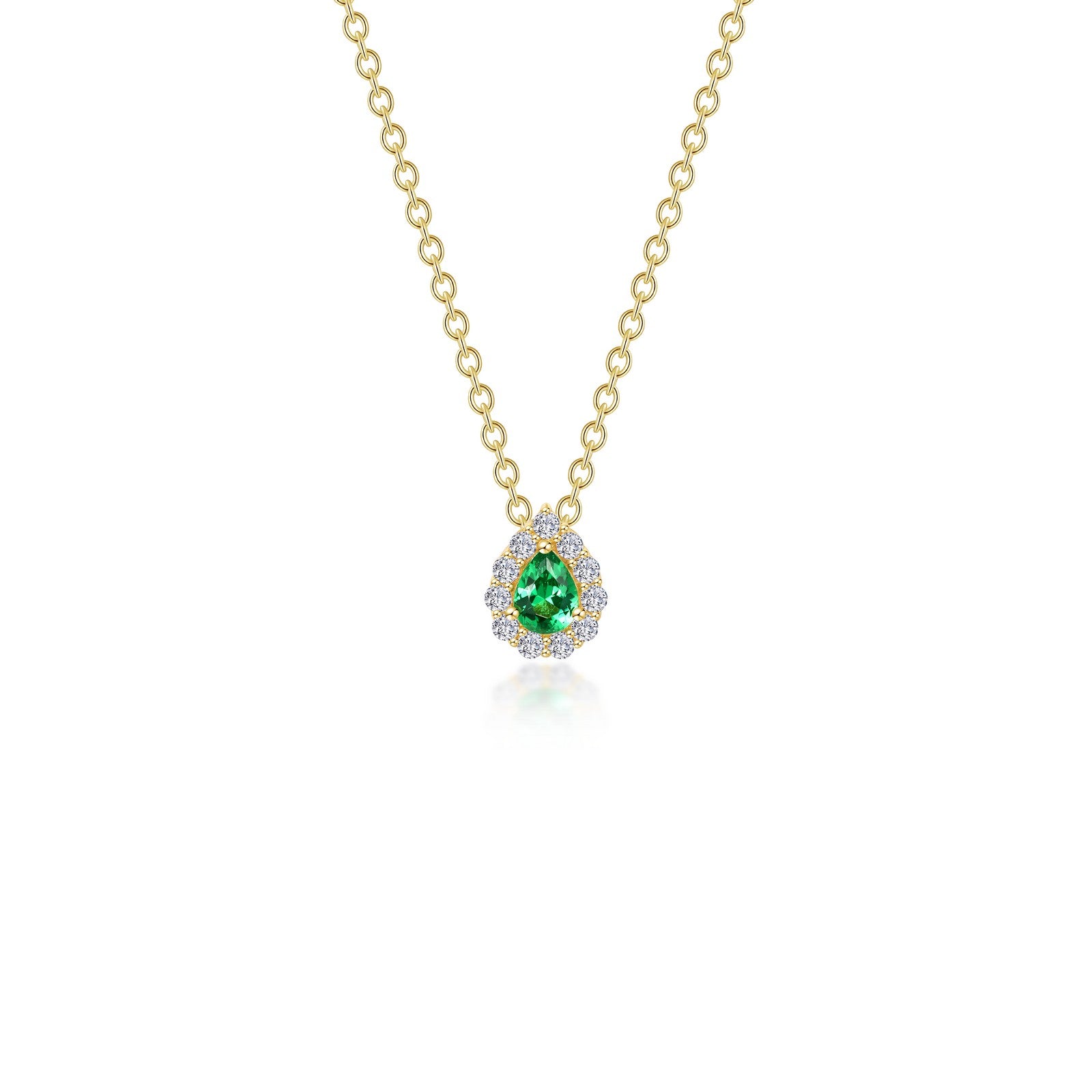 Lafonn Classic Emerald Necklace N0325CEG18