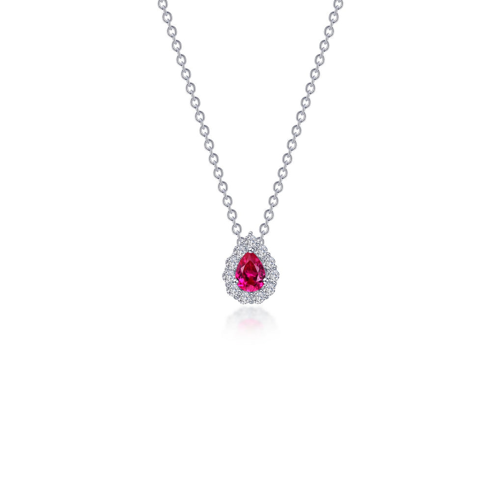 Lafonn Classic Ruby Necklace N0325CRP18