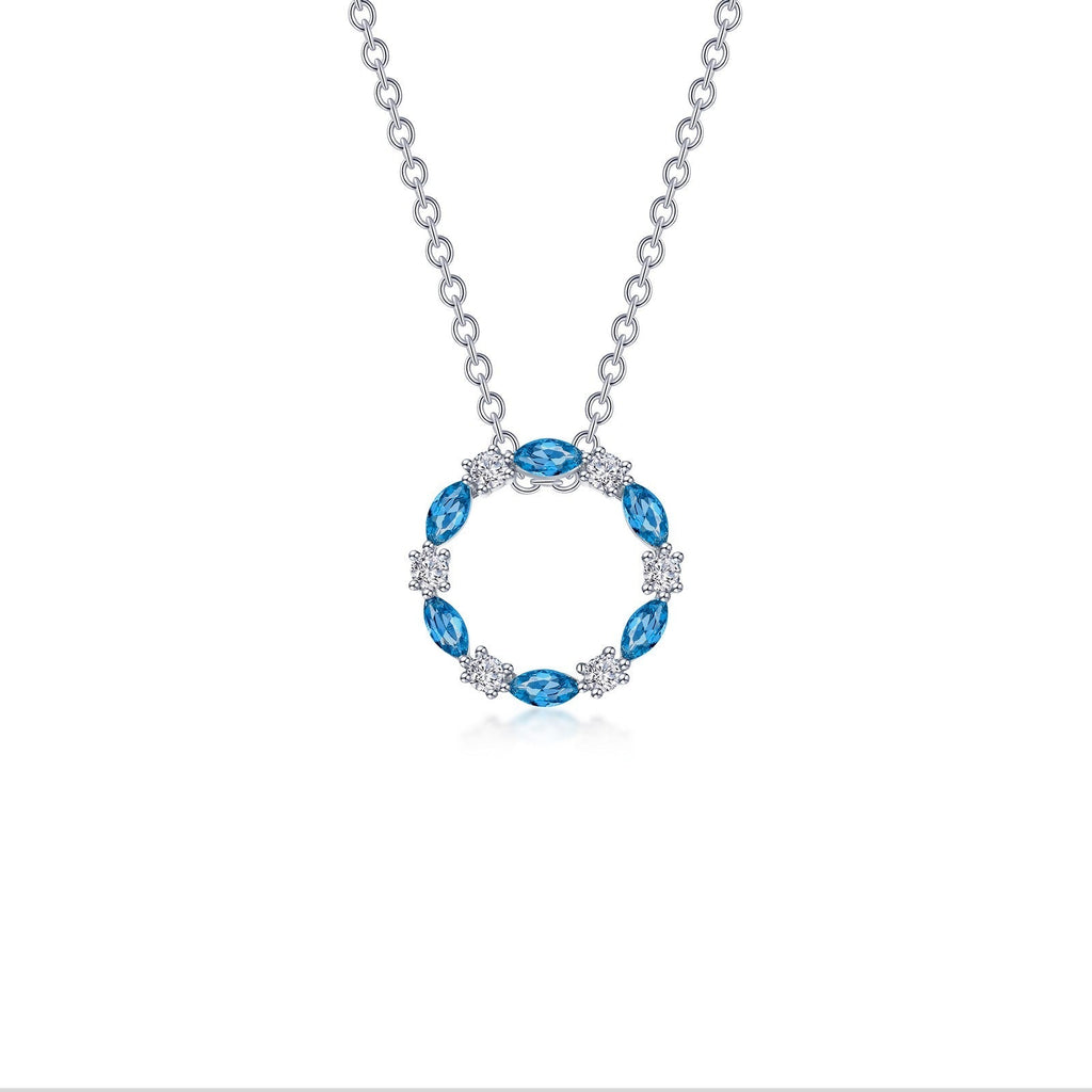 1.45 CTW Open Circle Necklace N0328BTP20