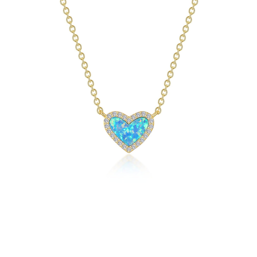 Lafonn Classic Blue Blue Opal Necklace N0331BOG20