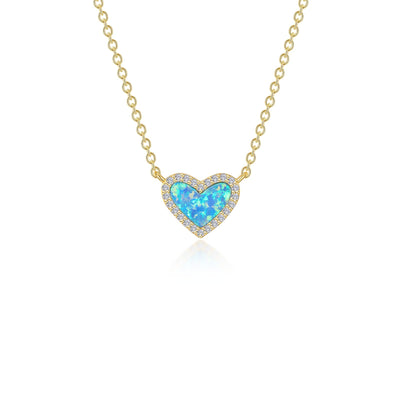 Lafonn Classic Blue Blue Opal Necklace N0331BOG20