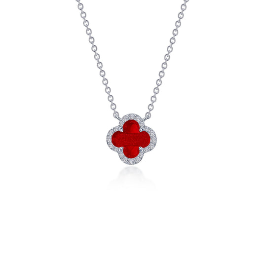 Lafonn Classic Red Agate Necklace N0334AGP20