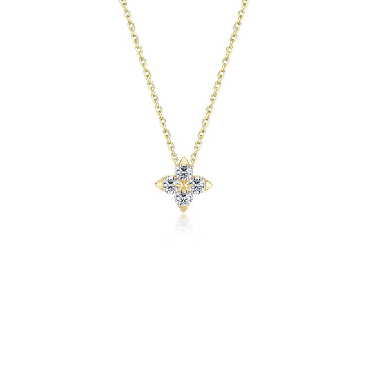 Trillium Bloom Necklace N0344CLG18