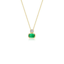 Regal Cushion-Cut Necklace N0351CEG18