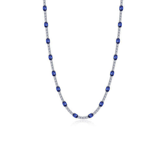 Regal Cushion-Cut Necklace N0356CSP17
