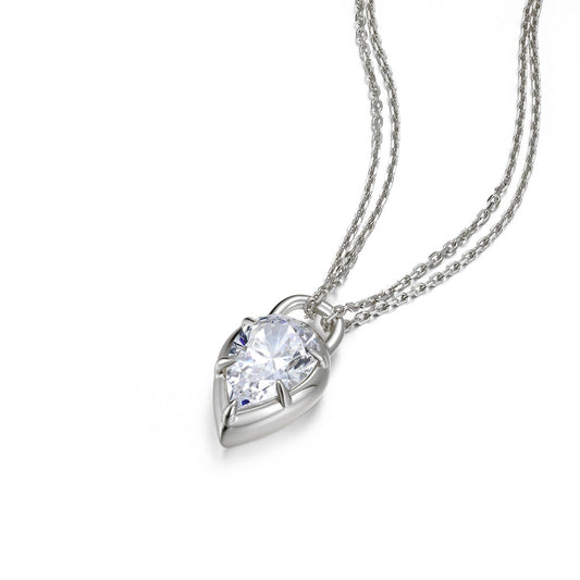Double Chain Pear Necklace