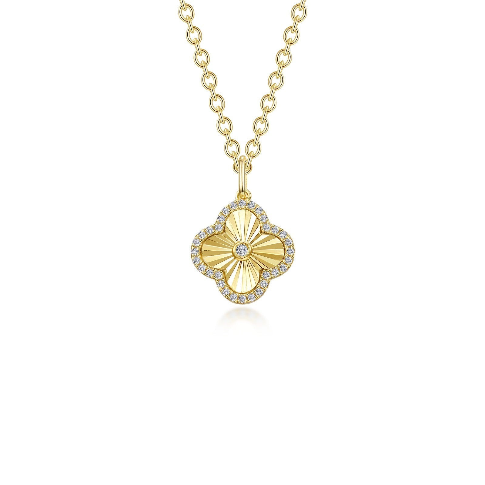 0.6 CTW Halo Necklace N2026CLG20