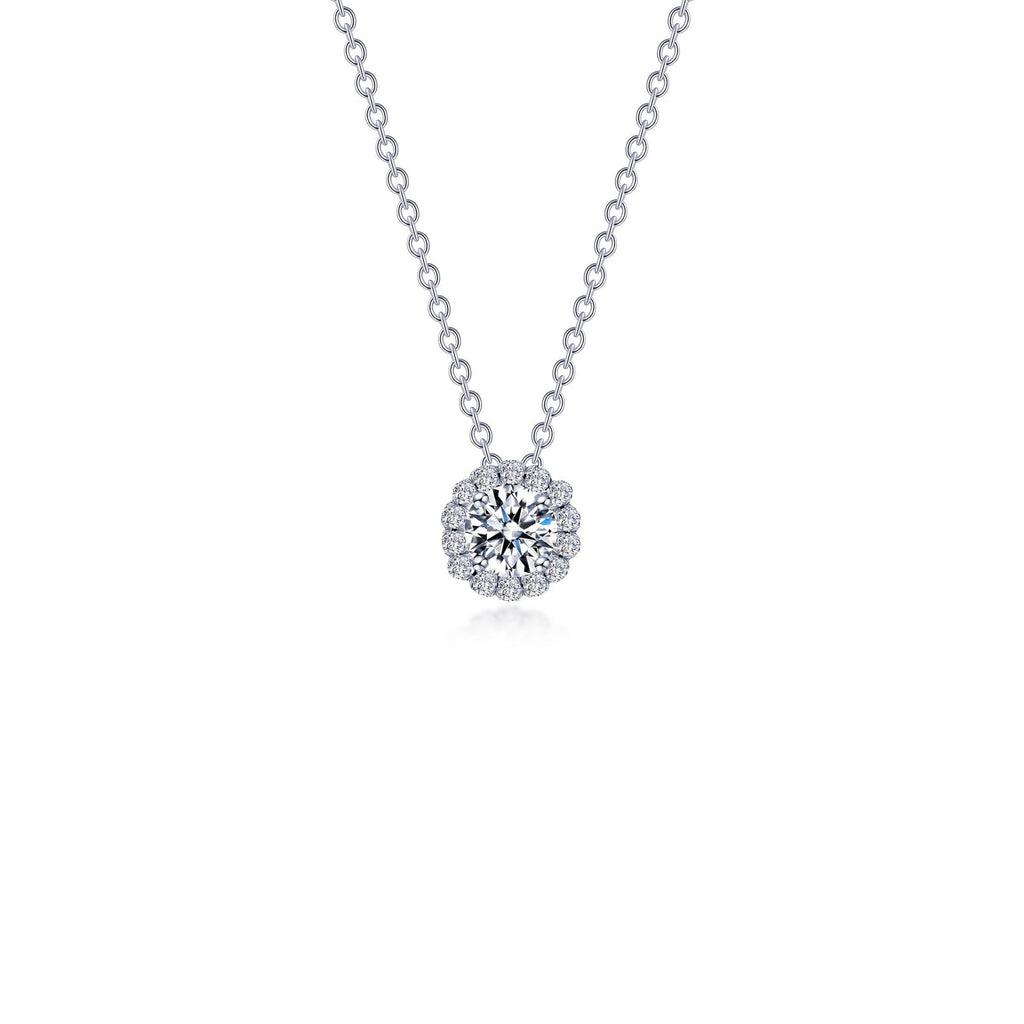 1.05 CTW Round Halo Necklace N2030CLP20