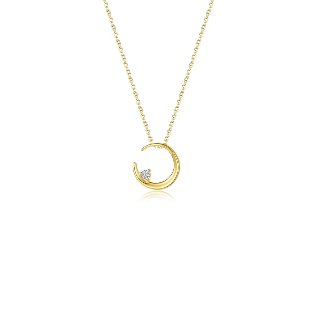 Crescent Moon Necklace N2031CLG20