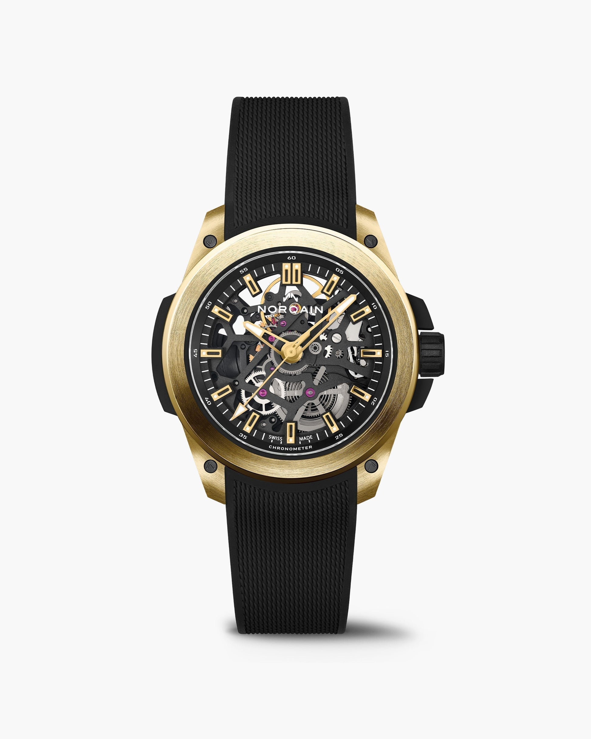 Norqain Wild One Skeleton 39Mm Yellow Gold Limited Edition N3001.07G06.B01
