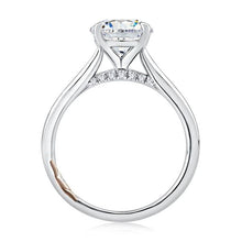 A.Jaffe Engagement Rings Solitaire Round Center Diamond Engagement Ring with Peek-A-Boo Diamonds MECRD2543/208