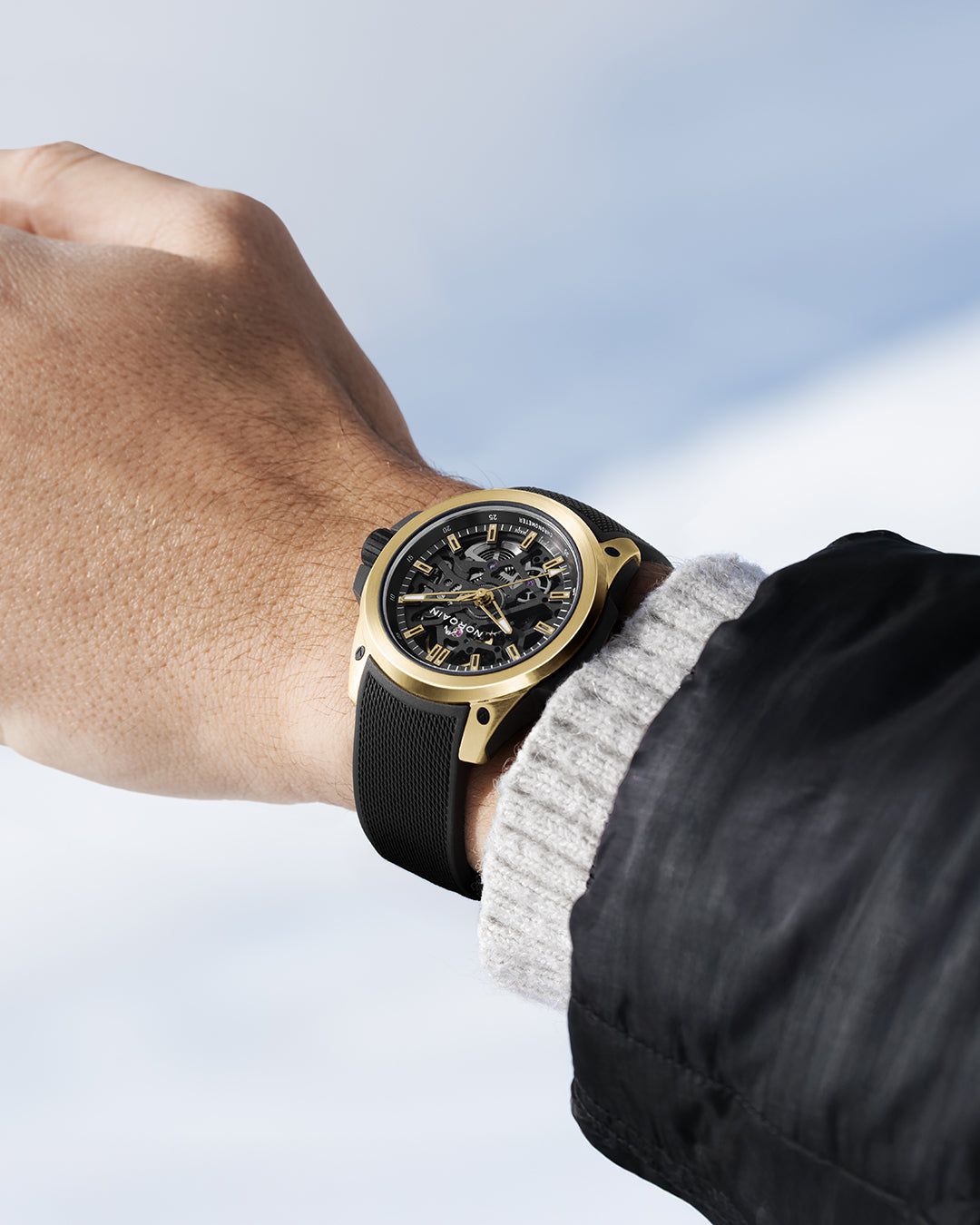 Norqain Wild One Skeleton 39Mm Yellow Gold Limited Edition N3001.07G06.B01