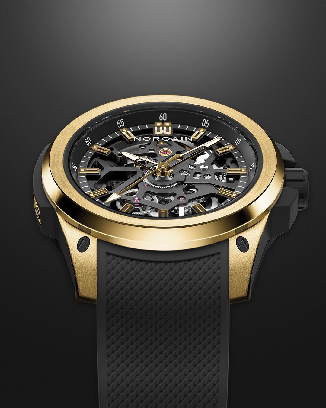 Norqain Wild One Skeleton 39Mm Yellow Gold Limited Edition N3001.07G06.B01