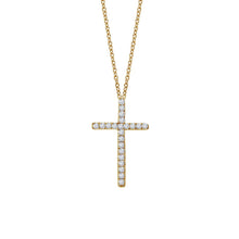 0.22 CTW Cross Necklace P0072CLG18