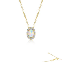 Lafonn Classic Oval Opal Opal Necklace P0204OPG18