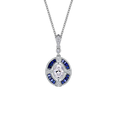 Lafonn Heritage Oval Diamond Necklace P0231CSP20