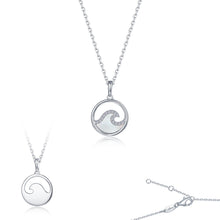 Seafoam Mother Of Pearl Pendant Necklace P0316MOP18