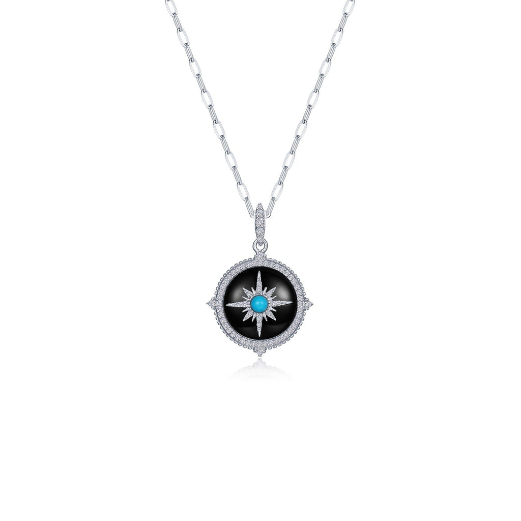 Voyager Compass Pendant Necklace P0322TOP20
