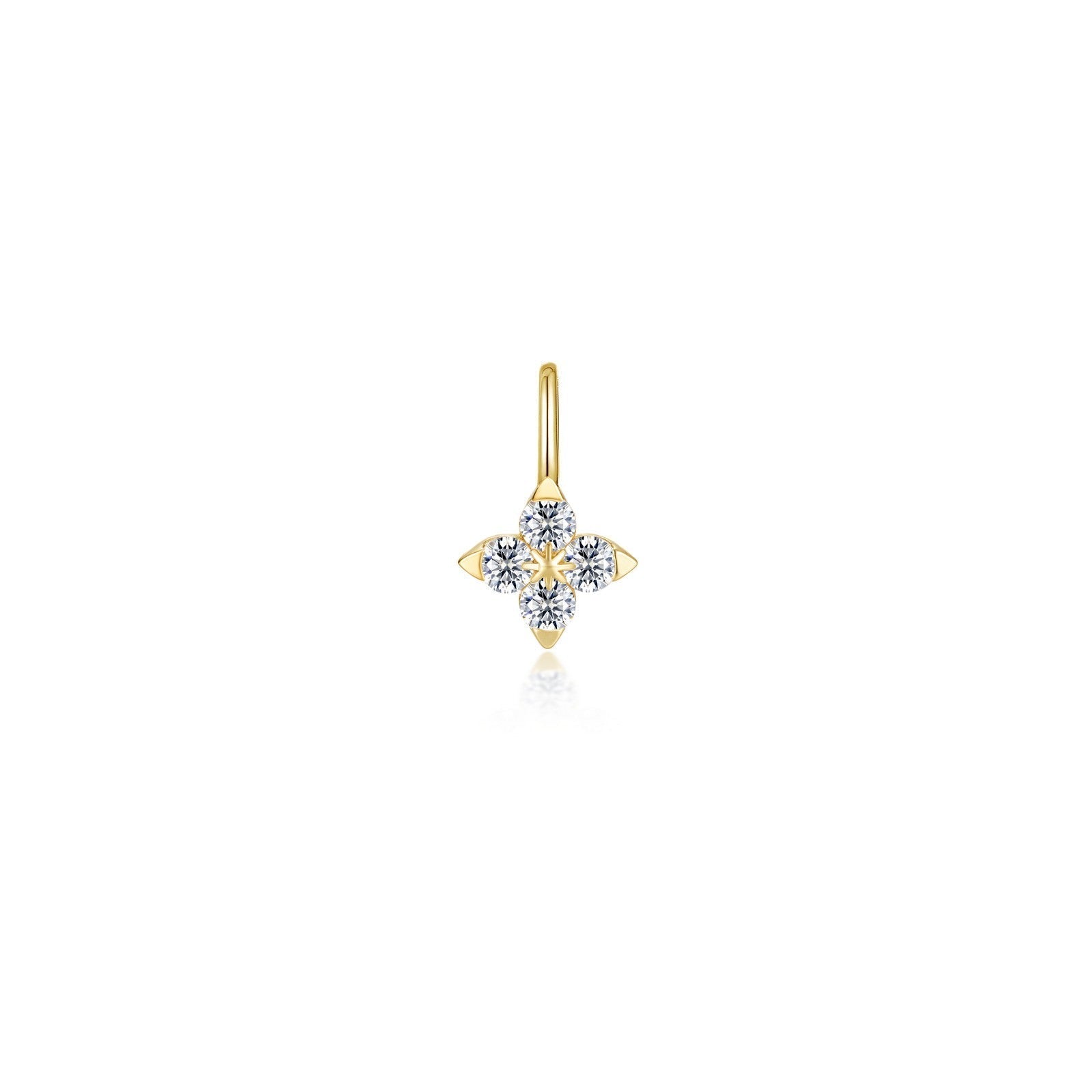 Trillium Flower Charm Pendant P0331CLG00