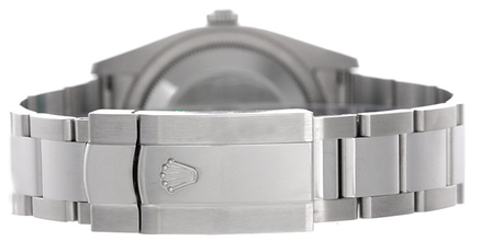 Rolex Datejust Stainless Steel Smooth Bezel and Blue Anniversary Roman Dial on Oyster Bracelet 116200