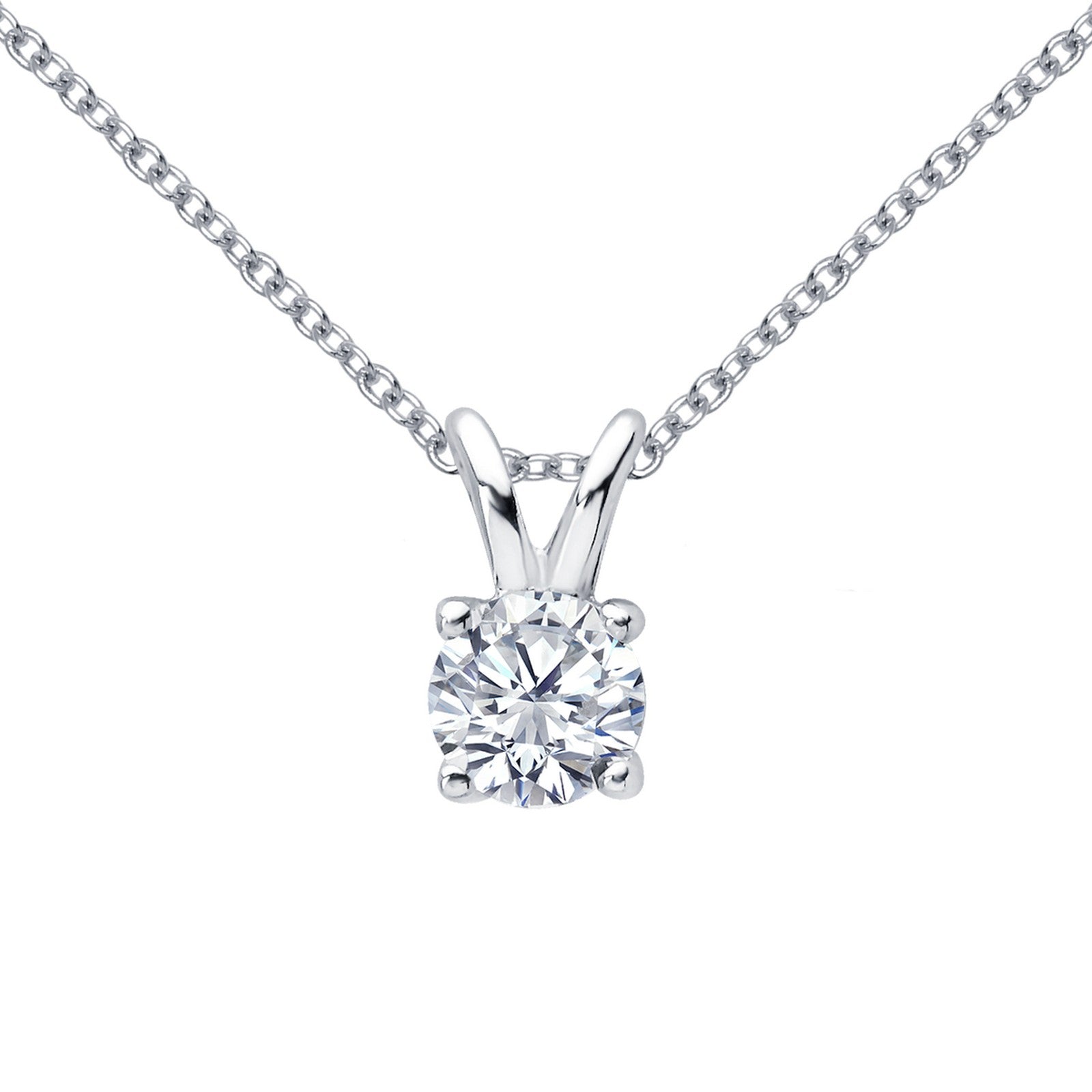 Lafonn Classic Round Diamond Necklace P2010CLP18